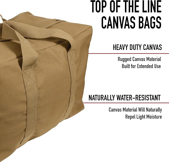 Canvas Parachute Cargo Bag Extra Large Duffle Bag 75L