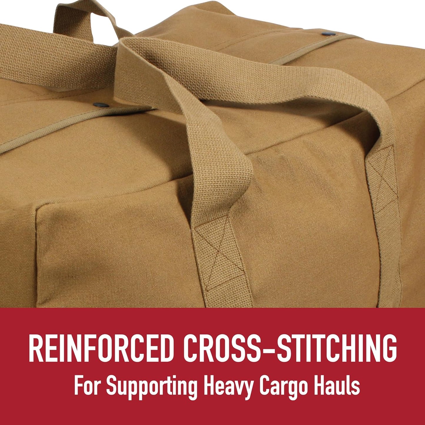 Canvas Parachute Cargo Bag Extra Large Duffle Bag 75L